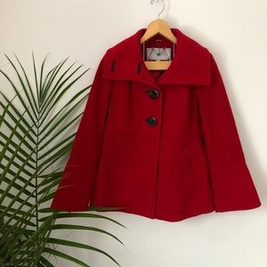 Red Jessica Simpson Pea Coat